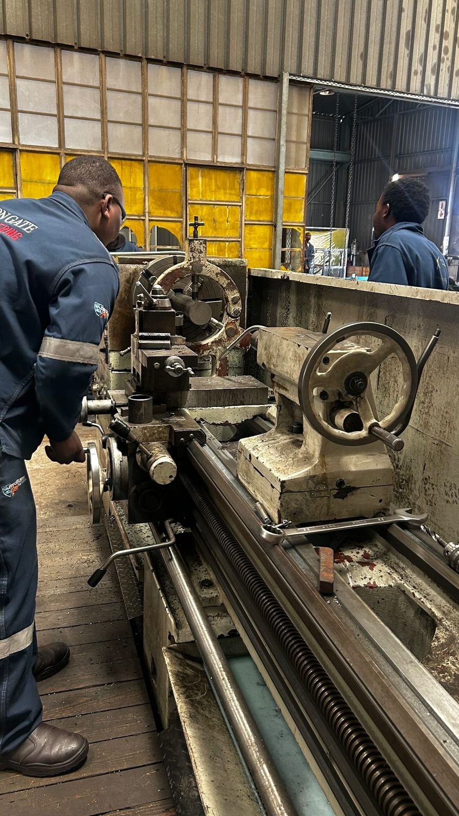 Close-Up: Lathe Operation